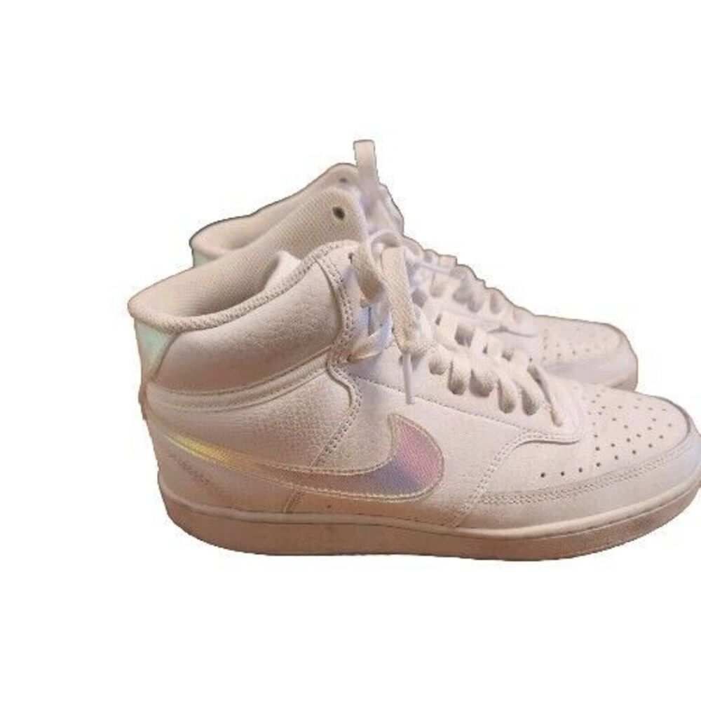 Women's Nike Court Vision Mid White Sneakers Size 8.5